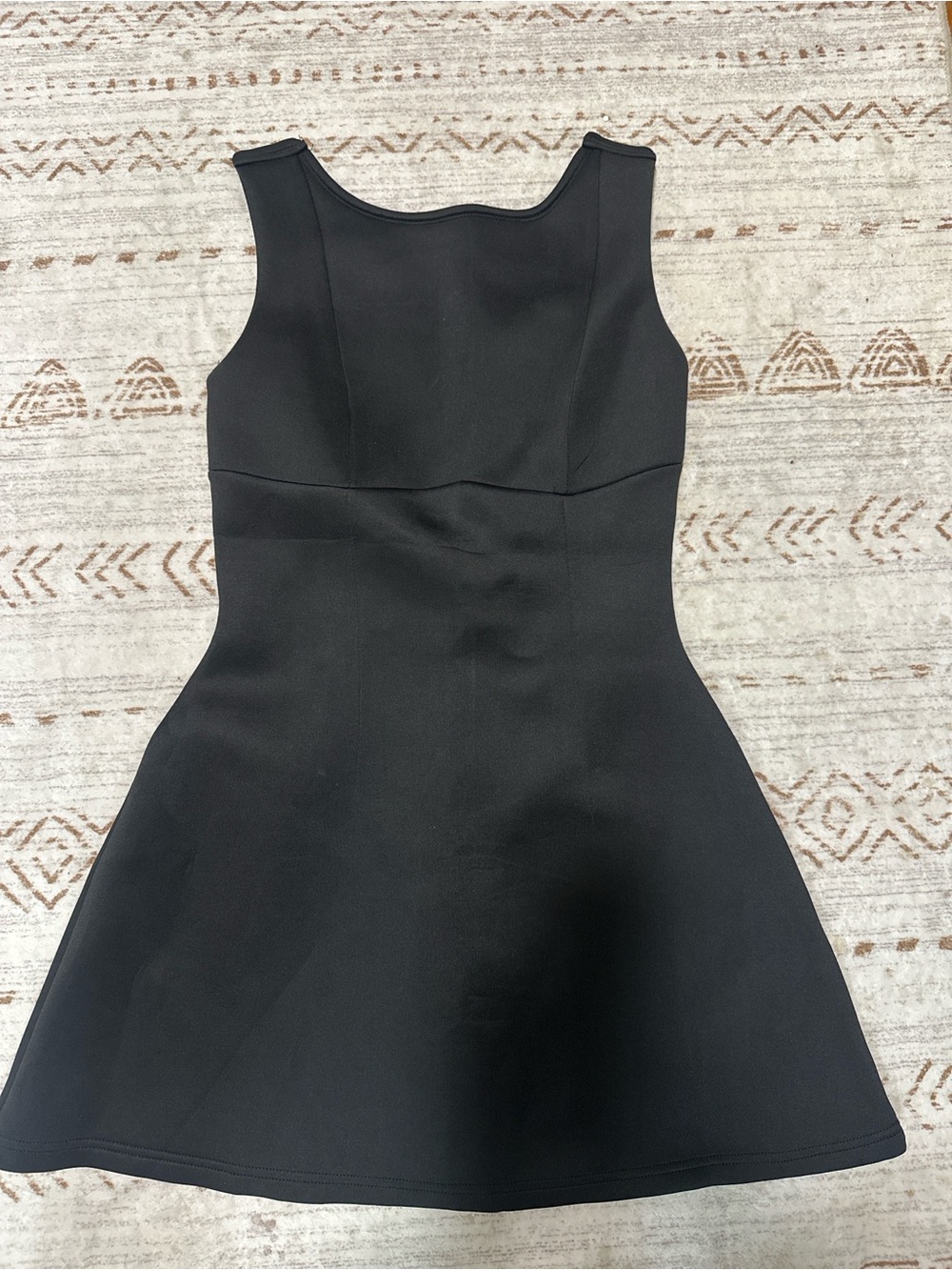 Classic Black Sleeveless A-Line Dress